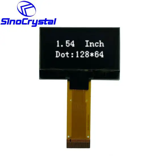 1.54'' 128×64 OLED Con SPD0301ZD IC, 24PIN, Interfaz 6800/8080, Interfaz Serial De 4 Cables, I2C