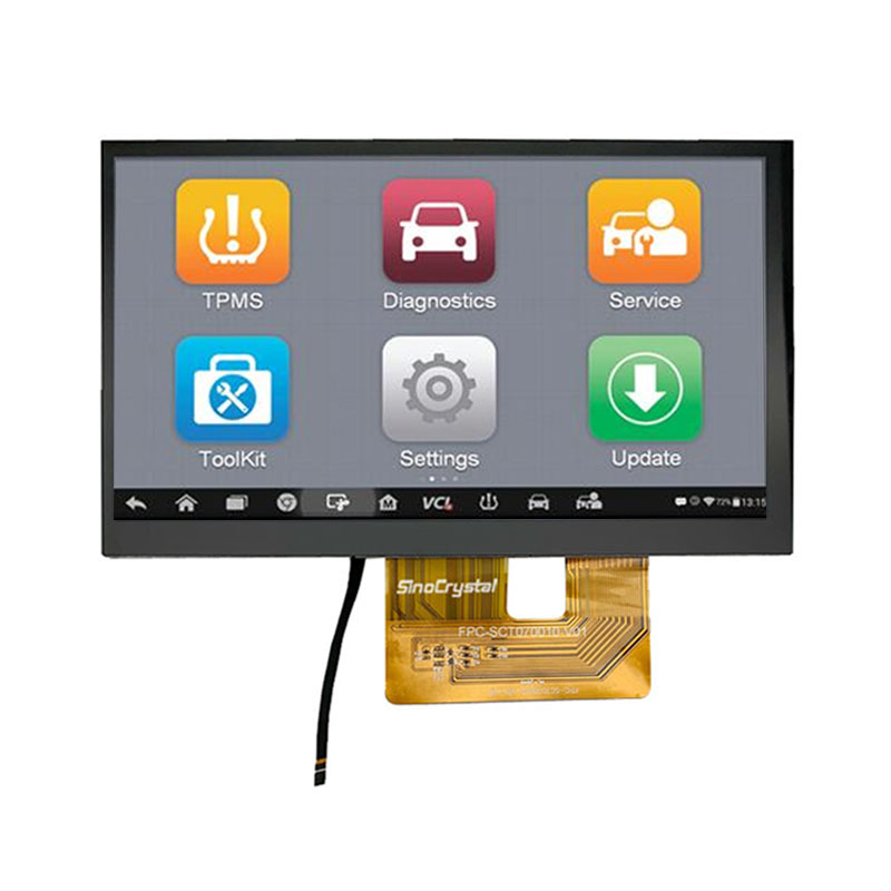 7 Inch TN CTP Touch TFT LCD Display With 1024RGBx 600 Resolution Digital 18bit RGB Interface