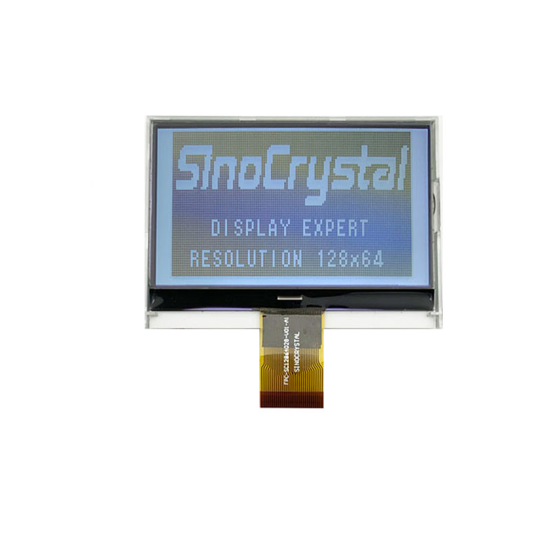 12864 FSTN Grafik-LCD-Bildschirm Mit COG Typ ST7565R IC Weiße LED-Hintergrundbeleuchtung 30 PIN