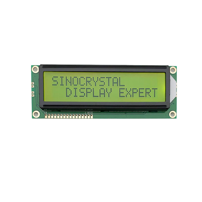 1602 Zeichen LCD-Bildschirm Mit Gelbgrünem Mono Display
