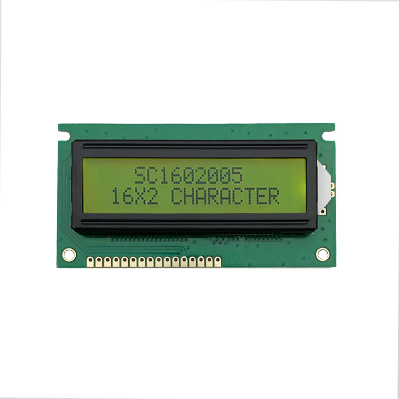 1602 Mono Character LCD Display With Yellow Green Stn AIP31066 IC
