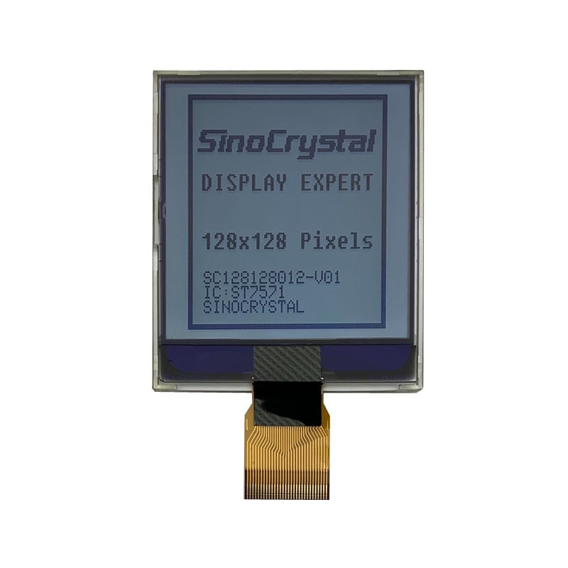 128128 Graphic Display Mono LCD With 2.2INCH COG FSTN ST7571-G4C IC 30 PIN