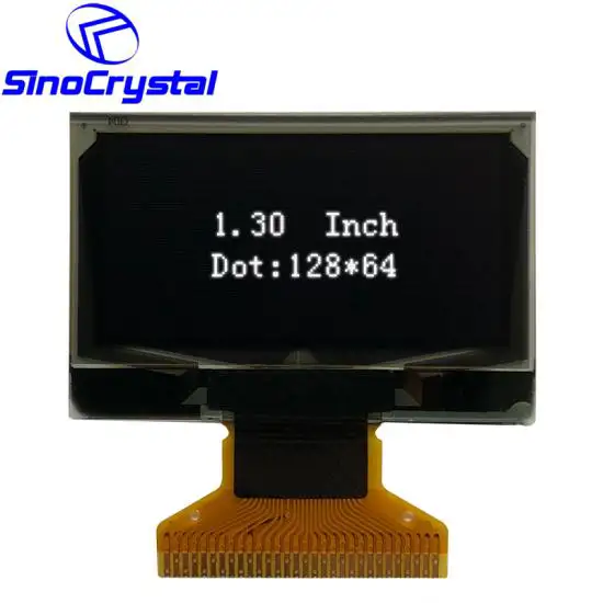 1.3” 128×64 OLED With SH1106G IC, 30PIN