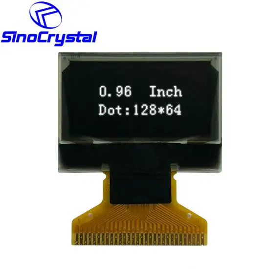 OLED Mono De 0.96 Pulgadas Con 128×64, SSD1316BZ IC, 30PIN, Interfaz 6800/8080, Interfaz Serial De 4 Cables, I2C
