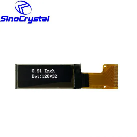 0.91” OLED Graphic Display With 128×32 Resolution SSD1316BZ IC,15PIN, 4 Wire Serial Interface