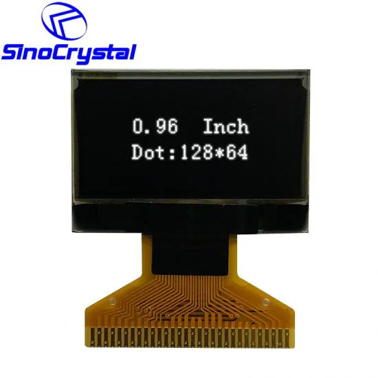 0.96” OLED Display With 128×64 Resolution SSD1316BZ IC,30PIN, 6800/8080 Interface, 4 Wire Serial Interface, I2C