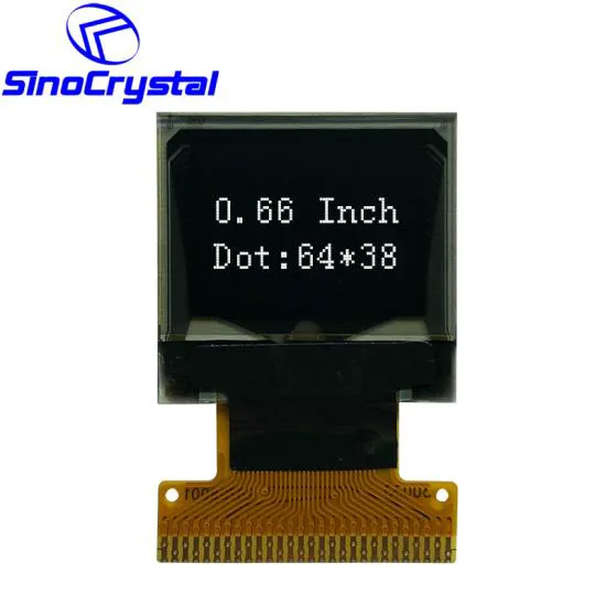 0.66'' OLED Graphic LCD Display With 64×48 Resolution SSD1306BZ IC, 28PIN