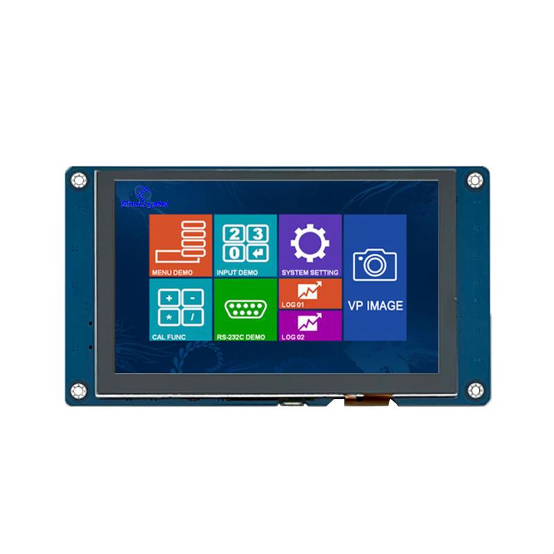 HMI 5 Inch TFT LCD With CTP 800×480 UART Interface  Smart LCD Module